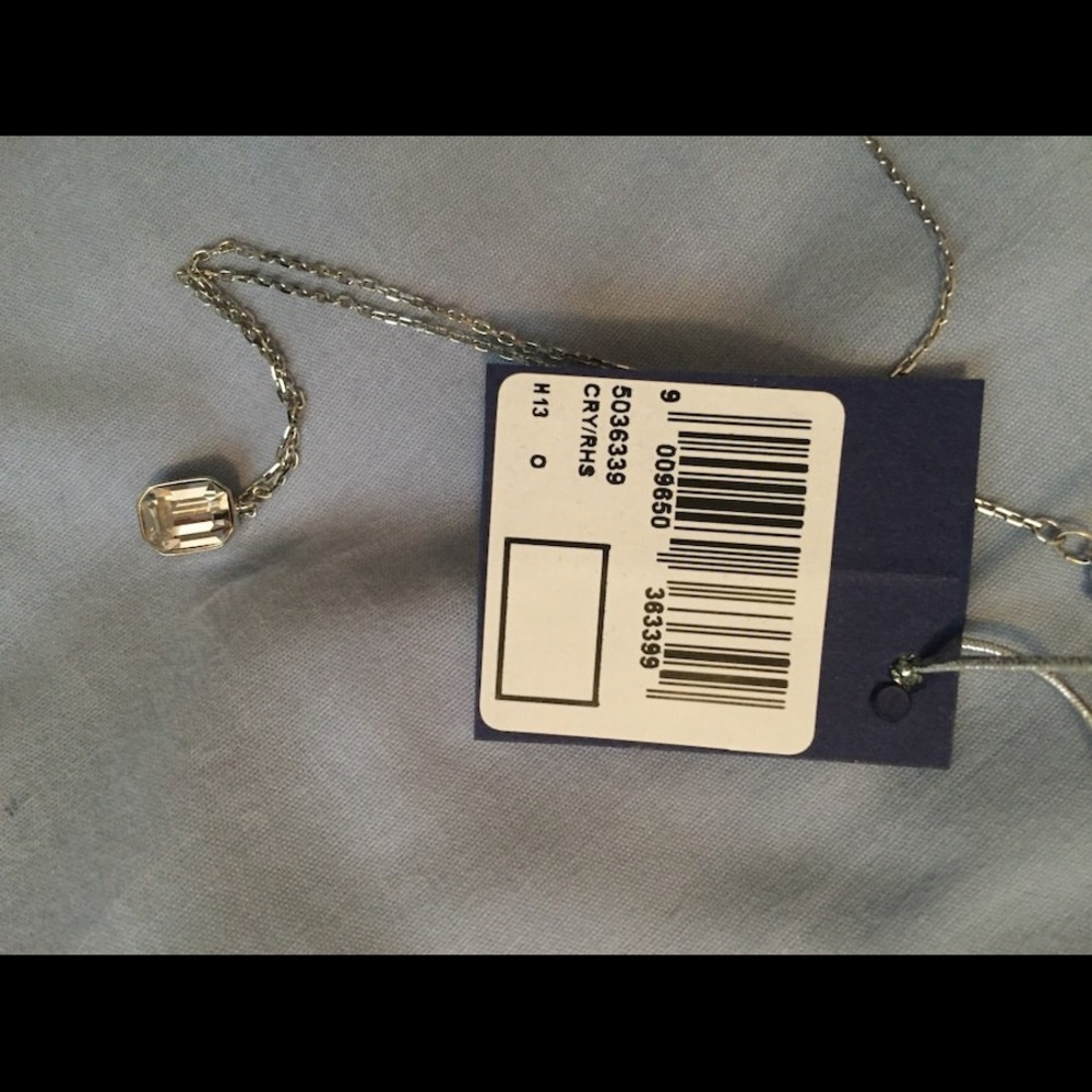Clear Swarovski crystal necklace